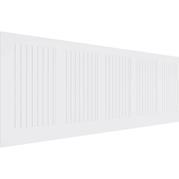 Ekena Millwork 36"H x 94 1/2"W Framed Beadboard PVC Wainscot Paneling Kit WPK36X94FBD - main